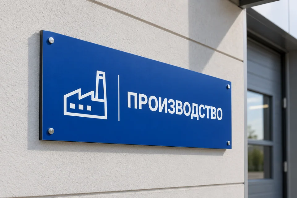 Вывески на композитной панели — визуализация