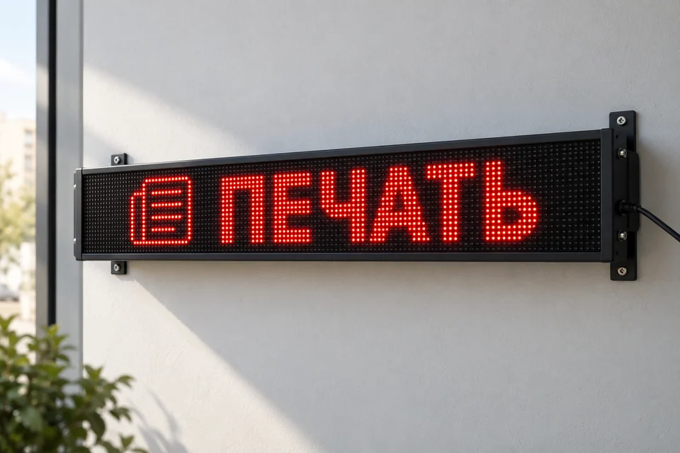 Бегущие строки — визуализация
