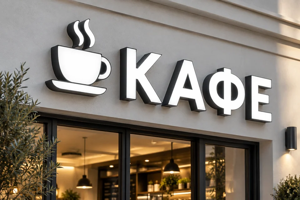 Вывески для кафе и ресторанов — визуализация
