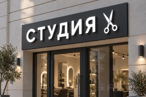 Вывеска на подложке